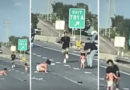 VIDEO – Due bambini piccoli sono stati sbalzati da una Jeep ribaltata durante un grave incidente stradale a Houston, Texas.